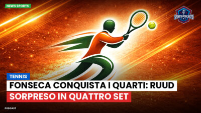 Tennis Podcast: Tennis : Fonseca conquista i quarti: Ruud sorpreso in quattro set