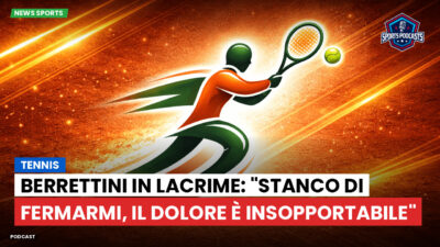 Tennis Podcast: Tennis : Berrettini in lacrime: "Stanco di fermarmi, il dolore è insopportabile"