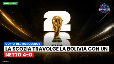 Coppa del Mondo di Calcio 2026 Podcast: Coppa del Mondo 2026 : La Scozia travolge la Bolivia con un netto 4-0