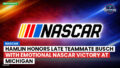 Nascar Podcast: Hamlin honors late teammate Busch with emotional NASCAR victory at Michigan