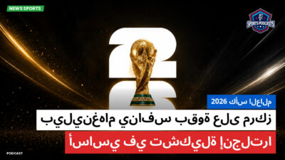 كأس العالم لكرة القدم 2026 Podcast: كأس العالم 2026 : بيلينغهام ينافس بقوة على مركز أساسي في تشكيلة إنجلترا