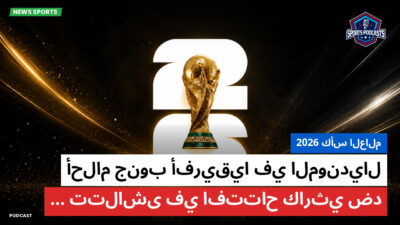 كأس العالم لكرة القدم 2026 Podcast: كأس العالم 2026 : أحلام جنوب أفريقيا في المونديال تتلاشى في افتتاح كارثي ضد...