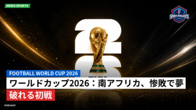サッカーワールドカップ 2026 Podcast: ワールドカップ2026：南アフリカ、惨敗で夢破れる初戦