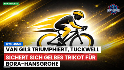 Radsport Podcast: Cyclisme : Van Gils triumphiert, Tuckwell sichert sich Gelbes Trikot für Bora-hansgrohe