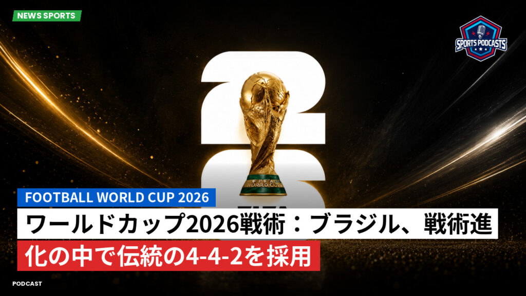 サッカーワールドカップ 2026 Podcast: ワールドカップ2026戦術:ブラジル、戦術進化の中で伝統の4-4-2を採用