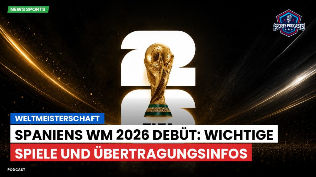 Fußball-Weltmeisterschaft 2026 Podcast: Weltmeisterschaft : Spaniens WM 2026 Debüt: Wichtige Spiele und Übertragungsinfos
