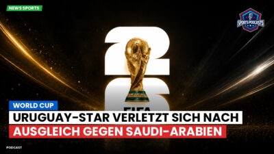 Fußball-Weltmeisterschaft 2026 Podcast: World Cup : Uruguay-Star verletzt sich nach Ausgleich gegen Saudi-Arabien