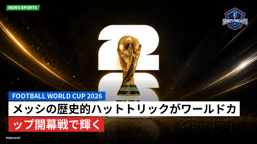 サッカーワールドカップ 2026 Podcast: メッシの歴史的ハットトリックがワールドカップ開幕戦で輝く