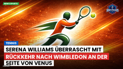 Tennis Podcast: Tennis : Serena Williams überrascht mit Rückkehr nach Wimbledon an der Seite von Venus