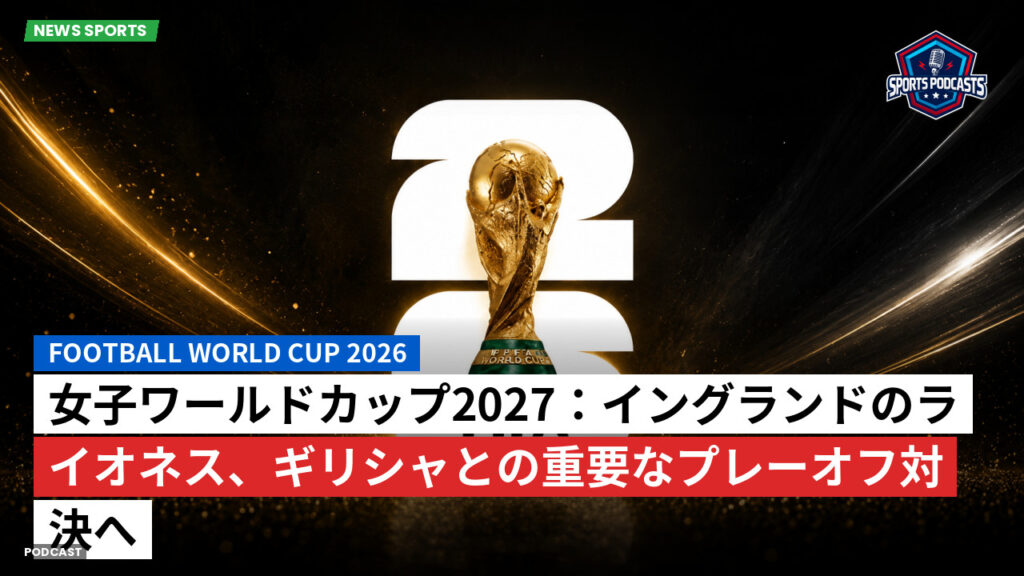 サッカーワールドカップ 2026 Podcast: 女子ワールドカップ2027:イングランドのライオネス、ギリシャとの重要なプレーオフ対決へ