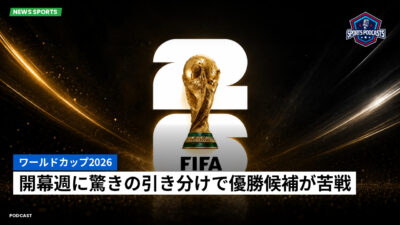 サッカーワールドカップ 2026 Podcast: ワールドカップ2026 : 開幕週に驚きの引き分けで優勝候補が苦戦