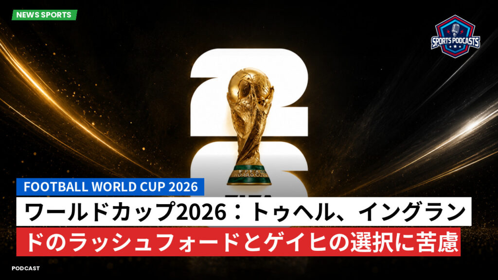 サッカーワールドカップ 2026 Podcast: ワールドカップ2026:トゥヘル、イングランドのラッシュフォードとゲイヒの選択に苦慮