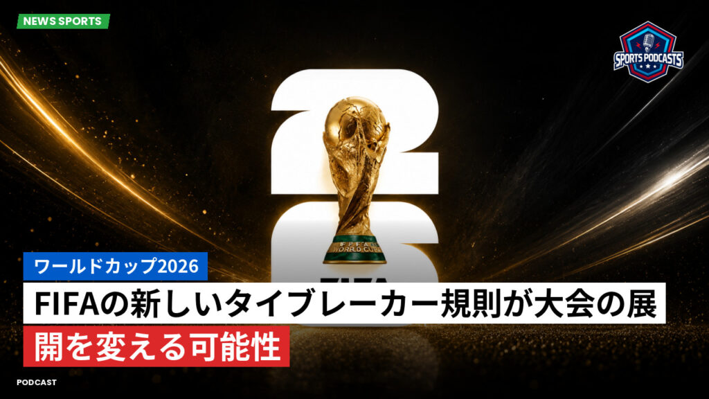 サッカーワールドカップ 2026 Podcast: ワールドカップ2026 : FIFAの新しいタイブレーカー規則が大会の展開を変える可能性