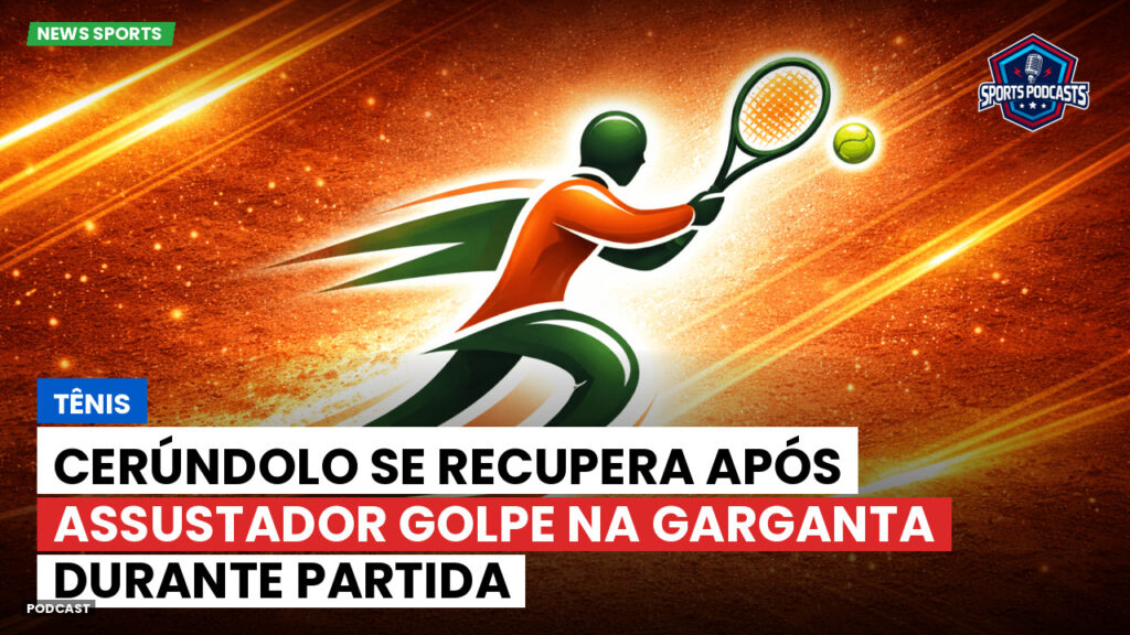 Tênis Podcast: Tênis : Cerúndolo se recupera após assustador golpe na garganta durante partida