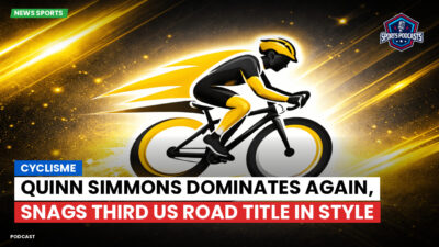 Cycling Podcast: Cyclisme : Quinn Simmons Dominates Again, Snags Third US Road Title in Style