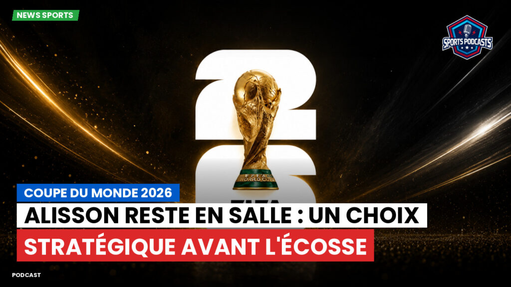 Coupe du Monde de football 2026 Podcast: Coupe du monde 2026 : Alisson reste en salle : un choix stratégique avant l'Écosse