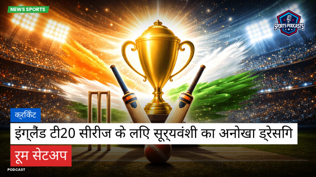 क्रिकेट Podcast: क्रिकेट : इंग्लैंड टी20 सीरीज के लिए सूर्यवंशी का अनोखा ड्रेसिंग रूम सेटअप
