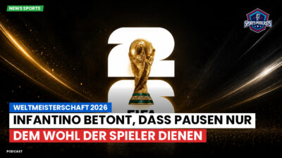 Fußball-Weltmeisterschaft 2026 Podcast: Weltmeisterschaft 2026 : Infantino betont, dass Pausen nur dem Wohl der Spieler dienen