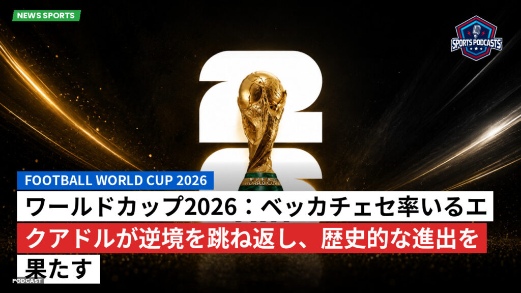 サッカーワールドカップ 2026 Podcast: ワールドカップ2026：ベッカチェセ率いるエクアドルが逆境を跳ね返し、歴史的な進出を果たす