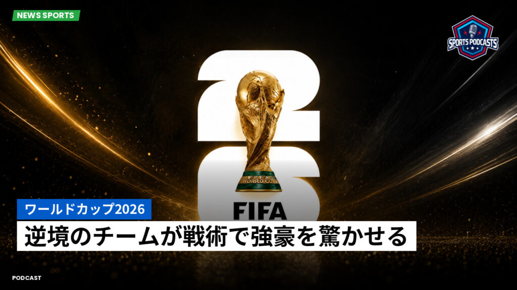 サッカーワールドカップ 2026 Podcast: ワールドカップ2026 : 逆境のチームが戦術で強豪を驚かせる