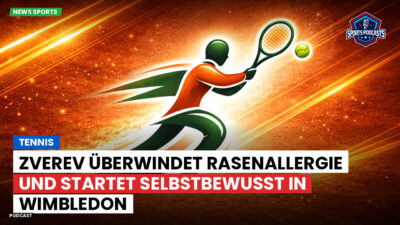 Tennis Podcast: Tennis : Zverev überwindet Rasenallergie und startet selbstbewusst in Wimbledon