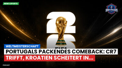 Fußball-Weltmeisterschaft 2026 Podcast: Weltmeisterschaft : Portugals packendes Comeback: CR7 trifft, Kroatien scheitert in...
