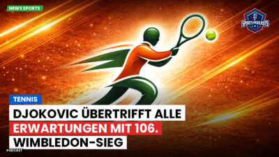 Tennis Podcast: Tennis : Djokovic übertrifft alle Erwartungen mit 106. Wimbledon-Sieg