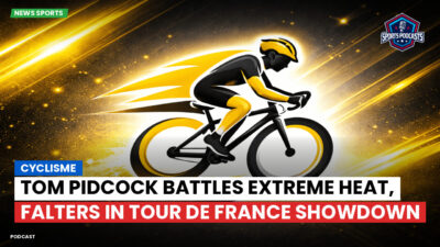 Cycling Podcast: Cyclisme : Tom Pidcock battles extreme heat, falters in Tour de France showdown