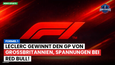 Formel 1 Podcast: Formel 1 : Leclerc gewinnt den GP von Großbritannien, Spannungen bei Red Bull!