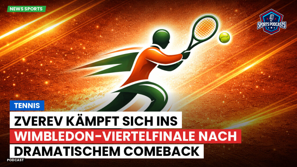 Tennis Podcast: Tennis : Zverev kämpft sich ins Wimbledon-Viertelfinale nach dramatischem Comeback