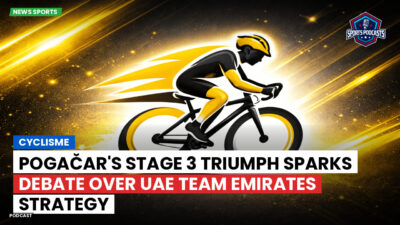 Cycling Podcast: Cyclisme : Pogačar's Stage 3 Triumph Sparks Debate Over UAE Team Emirates Strategy