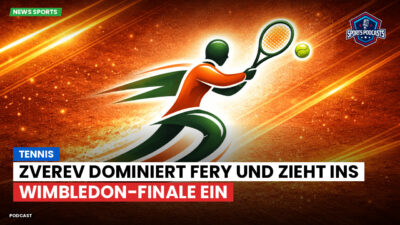 Tennis Podcast: Tennis : Zverev dominiert Fery und zieht ins Wimbledon-Finale ein