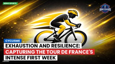 Cycling Podcast: Cyclisme : Exhaustion and Resilience: Capturing the Tour de France's Intense First Week