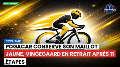 Cyclisme Podcast: Cyclisme : Pogacar conserve son maillot jaune, Vingegaard en retrait après 11 étapes