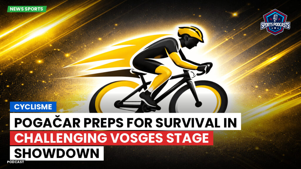 Cycling Podcast: Cyclisme : Pogačar preps for survival in challenging Vosges stage showdown
