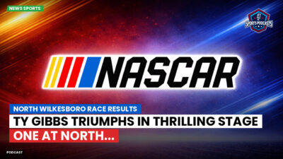 NASCAR Podcast: North Wilkesboro Race Results : Ty Gibbs Triumphs in Thrilling Stage One at North...