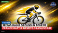 Cycling Podcast: Cyclisme : Seixas gains ground in Tour de France battle despite crash scare