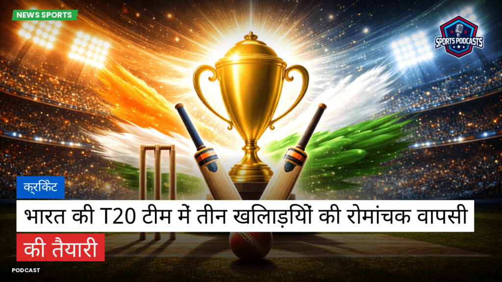 क्रिकेट Podcast: क्रिकेट : भारत की T20 टीम में तीन खिलाड़ियों की रोमांचक वापसी की तैयारी