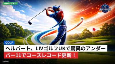 Golf Podcast: ヘルバート、LIVゴルフUKで驚異のアンダーパー11でコースレコード更新！