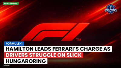 Formula 1 Podcast: Formule-1 : Hamilton leads Ferrari’s charge as drivers struggle on slick Hungaroring