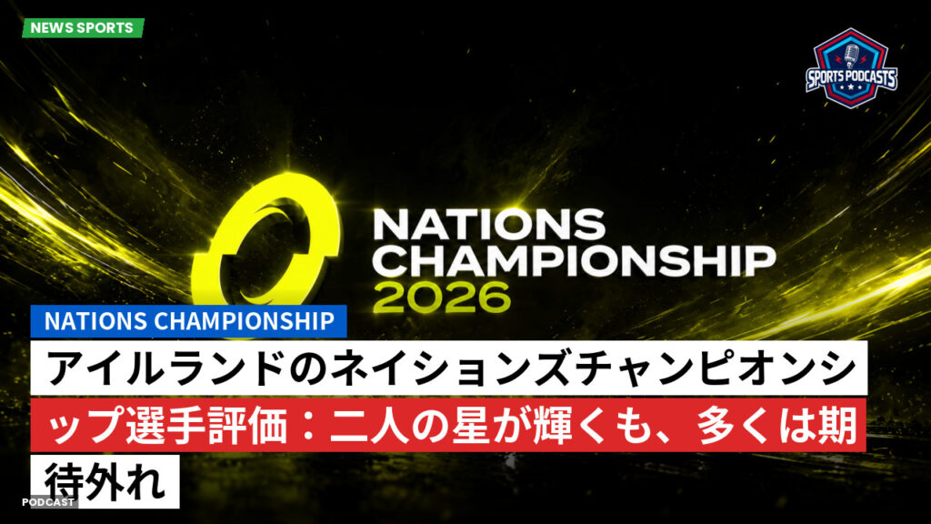 Nations Championship Podcast: アイルランドのネイションズチャンピオンシップ選手評価:二人の星が輝くも、多くは期待外れ
